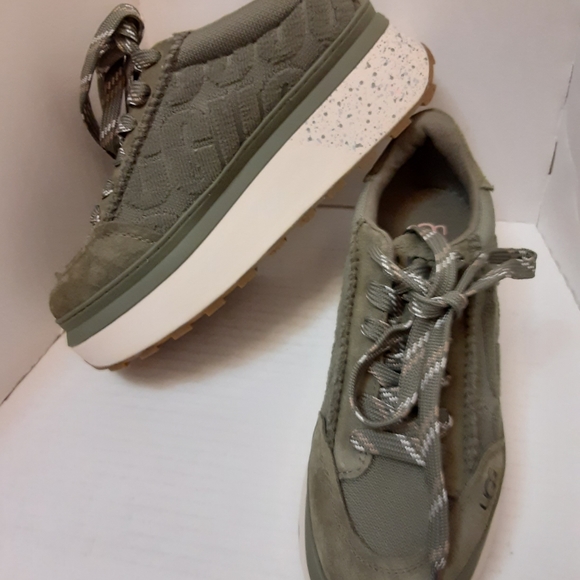 UGG Shoes Ugg Marin Lace Logo Shoes Platform Sneakers 12525 Burnt